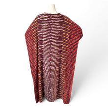 Load image into Gallery viewer, O’pell Brown and Orange Silk Abacus Print Caftan
