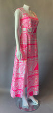 Load image into Gallery viewer, Amazing Mod DayGlo Pink Skort Maxi Dress