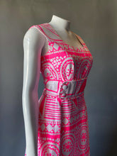Load image into Gallery viewer, Amazing Mod DayGlo Pink Skort Maxi Dress
