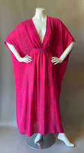 Load image into Gallery viewer, O'pell Op Art Sheer Sexy long torso Caftan