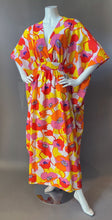 Load image into Gallery viewer, O'pell California Poppy Print long torso Caftan