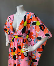 Load image into Gallery viewer, O'pell Mod Happy Days Print long torso Caftan