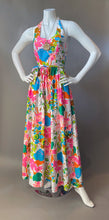 Load image into Gallery viewer, Mod Garden Print Wrap Halter Maxi Sun Dress