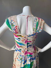 Load image into Gallery viewer, 1980s AJ Bari Silk Party Prom Dress