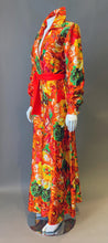 Load image into Gallery viewer, Amazing Vintage Orange Floral Alice Jumpsuit