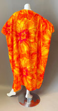 Load image into Gallery viewer, O'pell Orange Explosion Long Torso Caftan