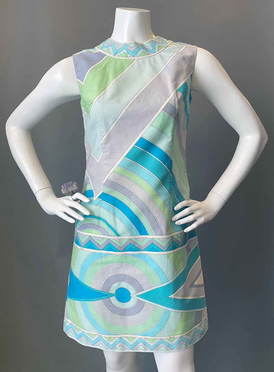 vintage pucci dress Vintage Pucci Mod Mini Sun Dress – The Frippery Palm Springs