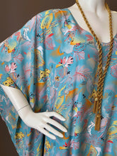 Load image into Gallery viewer, O'pell Poolside Print Draping Panel Tunic Caftan