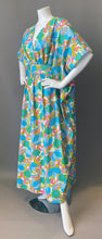Load image into Gallery viewer, O'pell Mod Print Cotton Empire Long Torso Caftan
