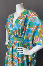 Load image into Gallery viewer, O'pell Mod Print Cotton Empire Long Torso Caftan