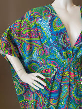 Load image into Gallery viewer, O'pell Cotton Mod Print Long Torso Caftan