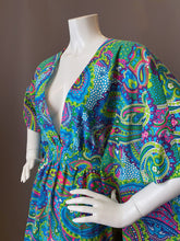 Load image into Gallery viewer, O'pell Cotton Mod Print Long Torso Caftan
