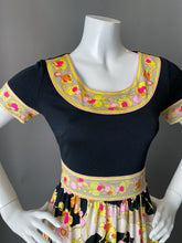 Load image into Gallery viewer, Vintage Mr.Dino Mod Maxi Print Dress