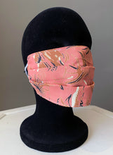 Load image into Gallery viewer, O'pell 1950s Pink Palm Tree Print Tunic Caftan and Matching Mask