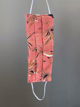 Load image into Gallery viewer, O'pell 1950s Pink Palm Tree Print Tunic Caftan and Matching Mask