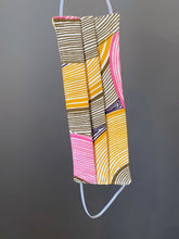 Load image into Gallery viewer, O'pell Mod Swirl Print Long Torso Caftan with Matching Mask