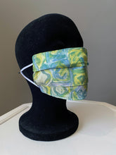 Load image into Gallery viewer, O'pell Chic Mod Printed Acetate Long Torso Caftan and Matching Mask