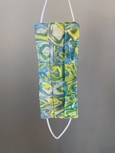 Load image into Gallery viewer, O'pell Chic Mod Printed Acetate Long Torso Caftan and Matching Mask