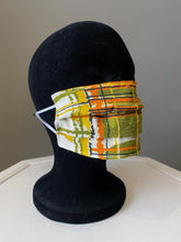 Load image into Gallery viewer, O'pell Mod Op Art Print Long Torso Caftan and Matching Mask