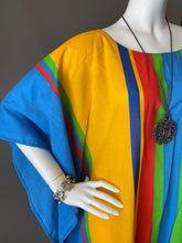 Load image into Gallery viewer, O'pell Happy Rainbow Stripe Tunic Caftan