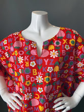 Load image into Gallery viewer, O'pell Mod Alphabet Floral Print Tunic Caftan