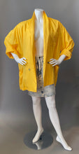 Load image into Gallery viewer, 1980s Yellow Oversize Lightweight Blazer Coat NWT
