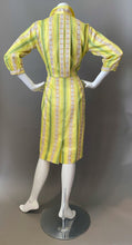 Load image into Gallery viewer, 1950-60s Spring Curve Hugging Sun Dress Jacquard Cotton Floral