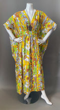 Load image into Gallery viewer, O'pell Happy Sunny Day Mod Print Cotton Caftan