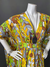 Load image into Gallery viewer, O'pell Happy Sunny Day Mod Print Cotton Caftan