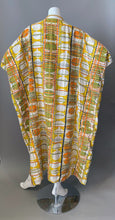 Load image into Gallery viewer, O'pell Mod Op Art Print Long Torso Caftan and Matching Mask