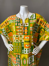 Load image into Gallery viewer, O'pell Mod Happy Days Cotton Print Tunic Caftan