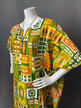Load image into Gallery viewer, O'pell Mod Happy Days Cotton Print Tunic Caftan