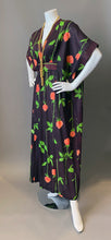 Load image into Gallery viewer, Vintage Rose Print Semi Sheer Caftan