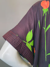 Load image into Gallery viewer, Vintage Rose Print Semi Sheer Caftan