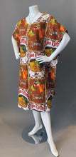 Load image into Gallery viewer, O'pell Hawaiian Kona Coffee Print Short Tunic Caftan