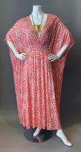 Load image into Gallery viewer, O'pell Pink Zebra Print Knit Xtra Long Torso Caftan