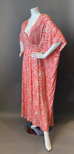 Load image into Gallery viewer, O'pell Pink Zebra Print Knit Xtra Long Torso Caftan