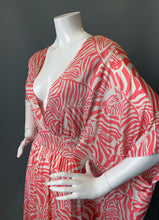 Load image into Gallery viewer, O'pell Pink Zebra Print Knit Xtra Long Torso Caftan