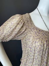 Load image into Gallery viewer, Vintage 70s Bohemian Sheer Floral Anne Klein Dress