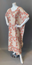 Load image into Gallery viewer, O'pell Mod Lotus Root Print Cotton Tunic Caftan