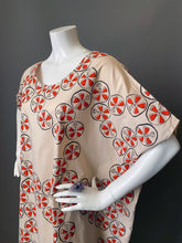 Load image into Gallery viewer, O'pell Mod Lotus Root Print Cotton Tunic Caftan