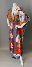 Load image into Gallery viewer, O'pell Amazing Mod Floral Long Torso Caftan with Matching Mask