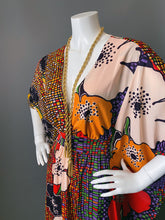 Load image into Gallery viewer, O'pell Amazing Mod Floral Long Torso Caftan with Matching Mask