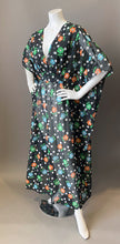Load image into Gallery viewer, O'pell Mod Sheer Floral Long Torso Caftan with Matching Mask