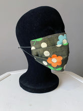 Load image into Gallery viewer, O'pell Mod Sheer Floral Long Torso Caftan with Matching Mask