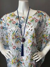 Load image into Gallery viewer, O'pell New Floral Sheer Cotton Tunic Caftan