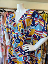 Load image into Gallery viewer, O’pell Mod Geometric Kaleidoscope Caftan