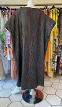 Load image into Gallery viewer, Black Cotton Gauze and Lurex O’pell Caftan
