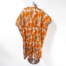 Load image into Gallery viewer, O’pell Brown and Orange Eastern Paisley Print Caftan
