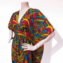 Load image into Gallery viewer, O’pell Semi-Sheer Multicolor Print Caftan
